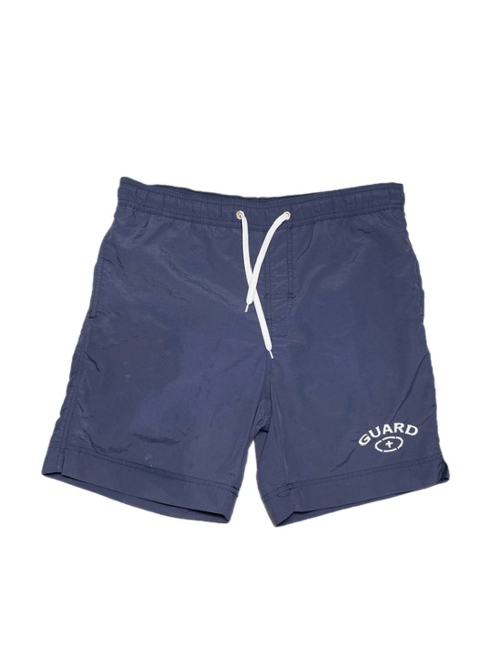 Vintage 90s Embroidered Guard Swim Shorts